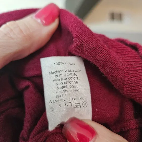 J. Crew The Clare Cardigan Sweater Berry Wine Medium - Picture 5 of 5
